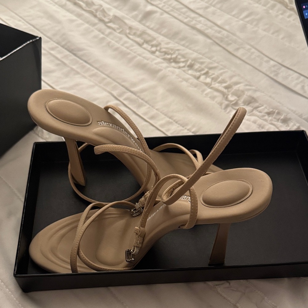 Alexander Wang Beige Strappy Heels